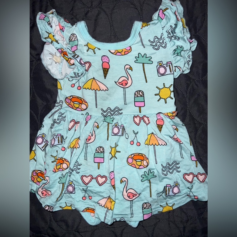 Little Sleepies Twirl w/ Bodysuit 0-3mo Pool Party